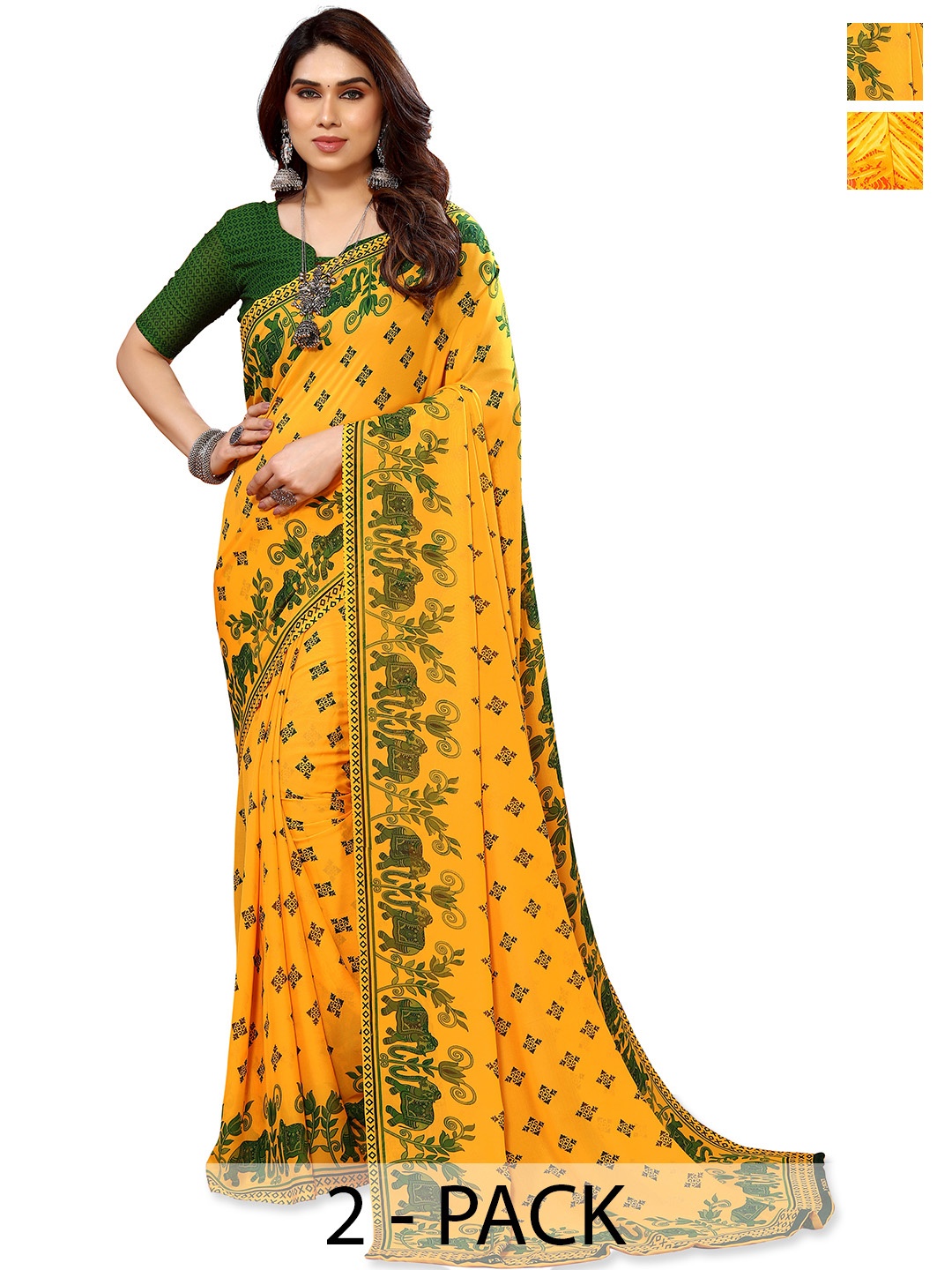 

ANAND SAREES Saree, Yellow