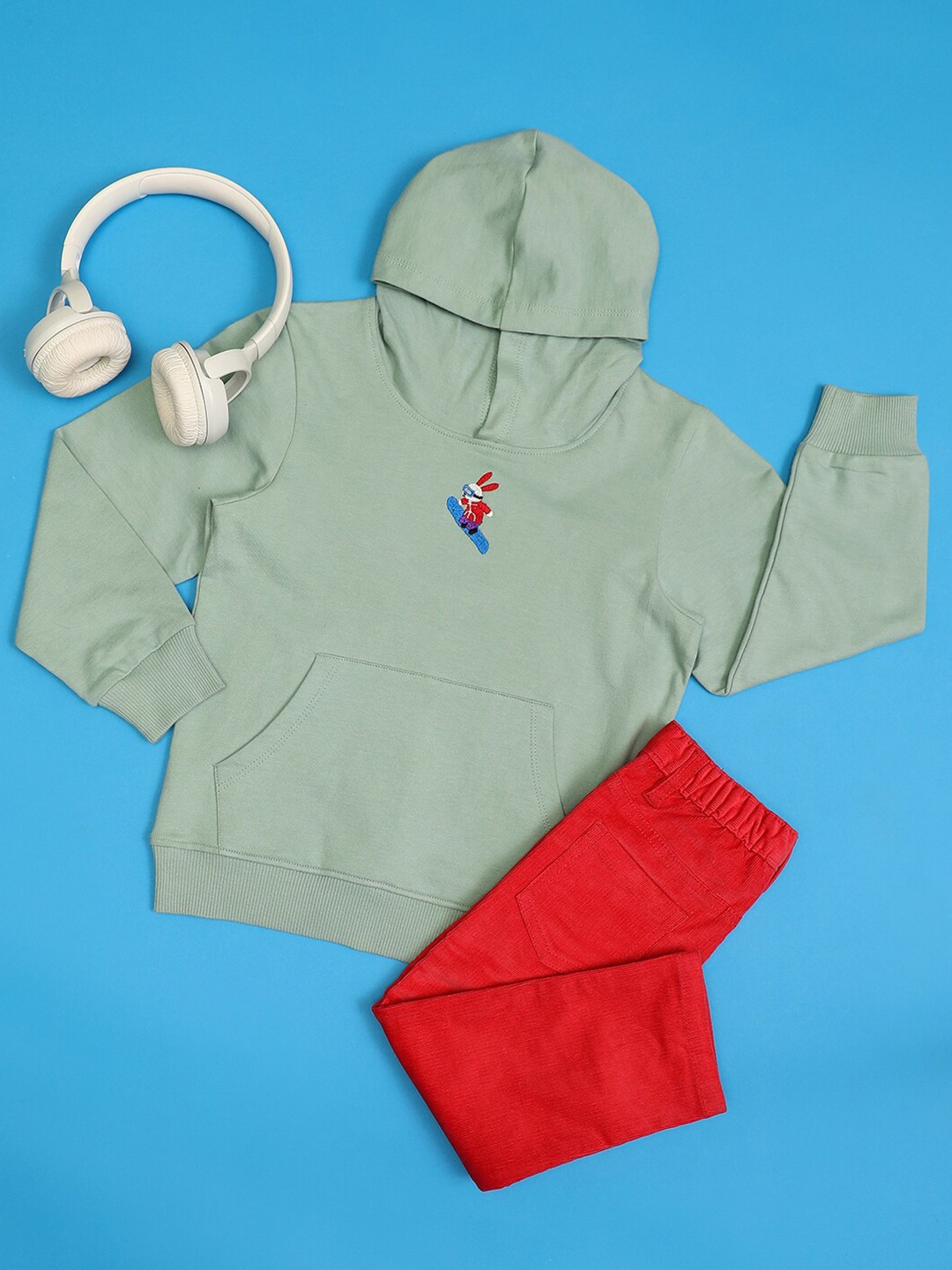 

Hoop Boys Pullover Kangaroo Pocket Sweatshirt, Green