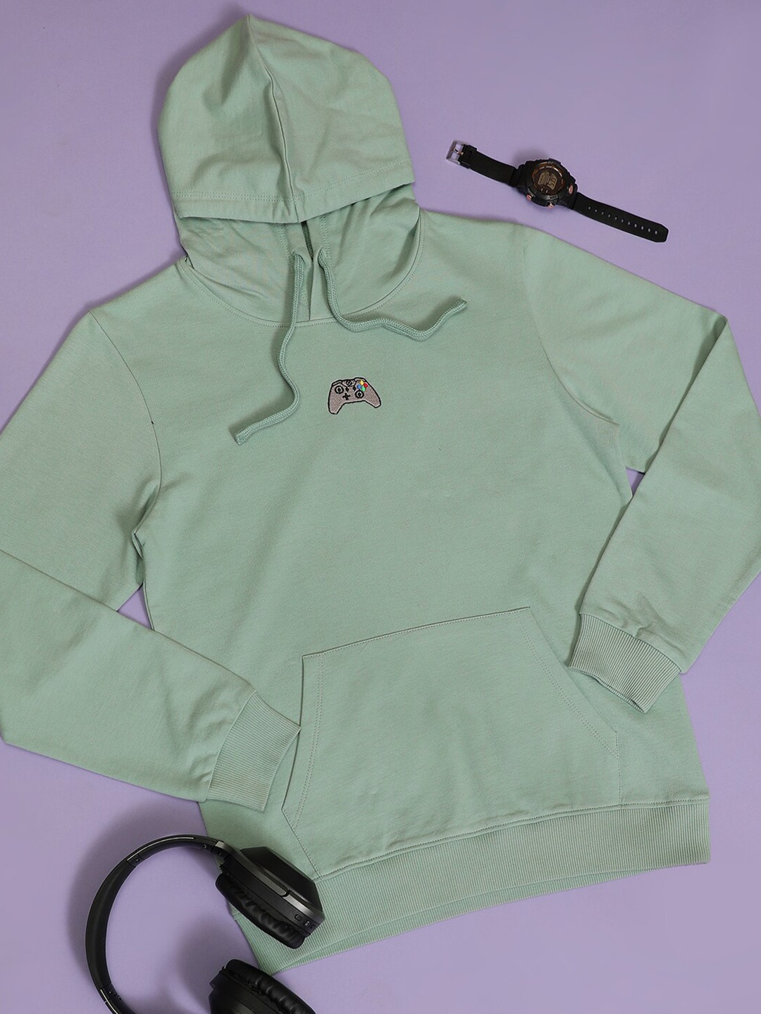 

Hoop Boys Long Sleeves Cotton Hood Pullover Sweatshirt, Green