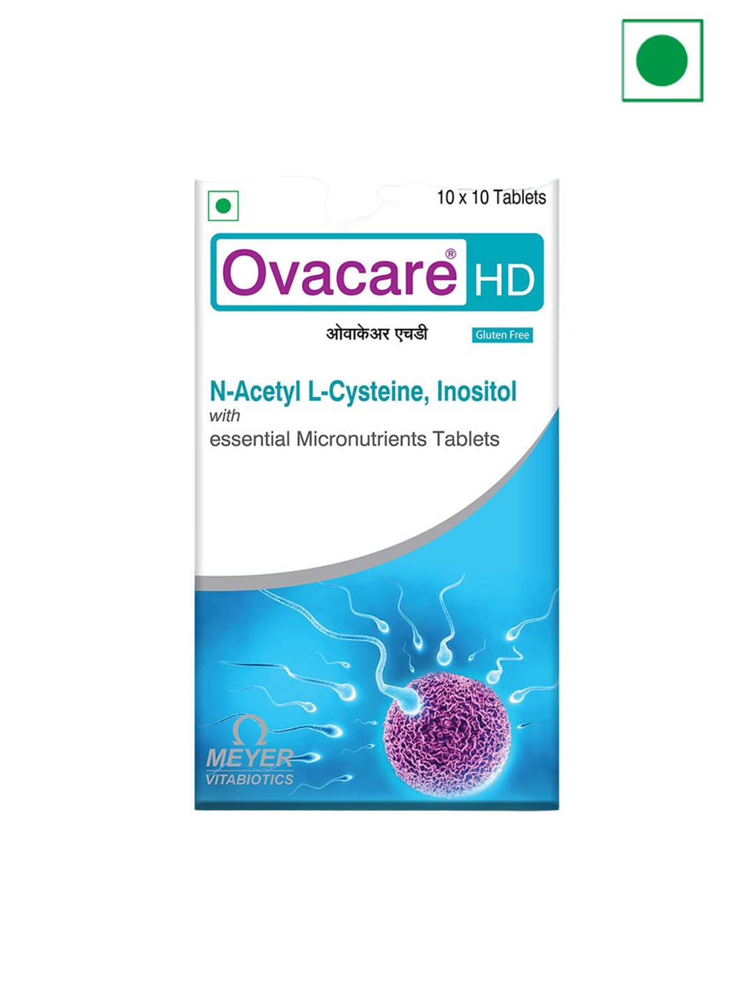 

Vitabiotics Ovacare HD Micronutrients Tablets- 100 Tablets, White