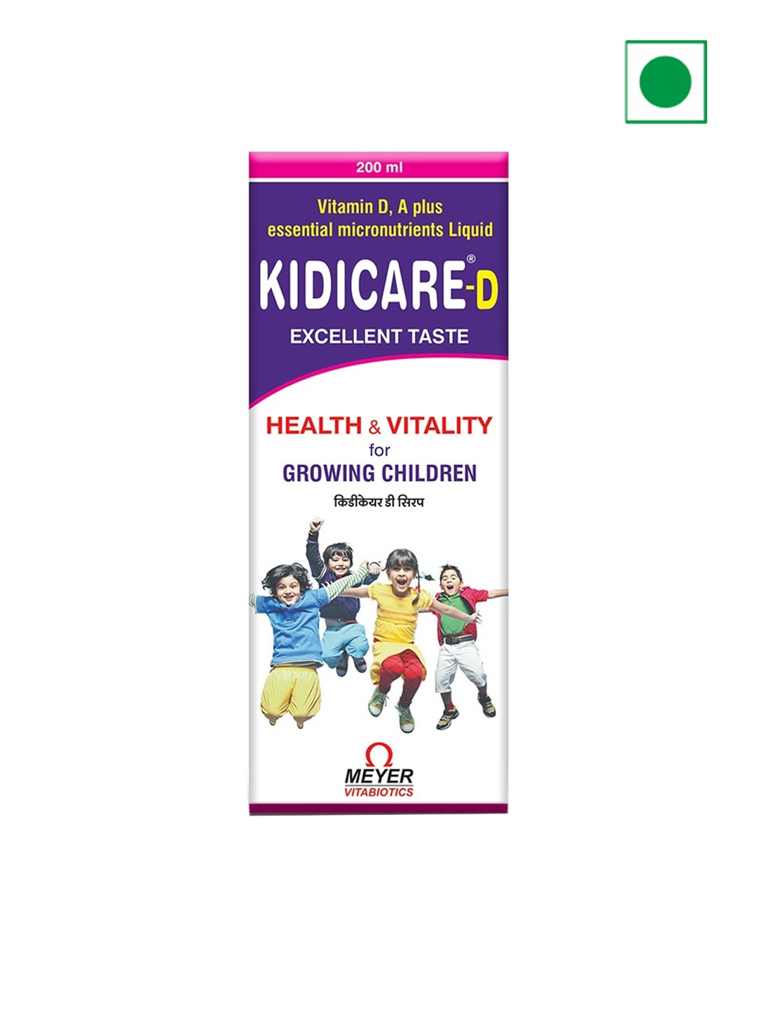 

Vitabiotics Kidicare D Syrup For Health & Vitality Of Growing Children - 200ml, White