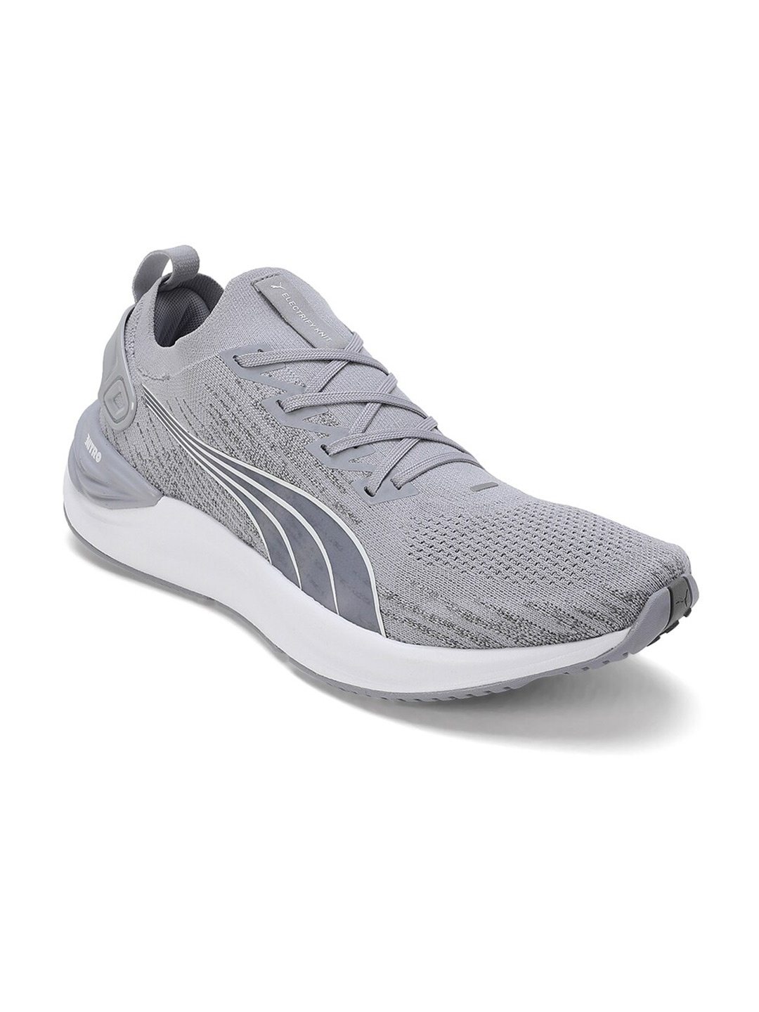 

Puma Men Electrify NITRO 3 Knit Running Shoes, Grey