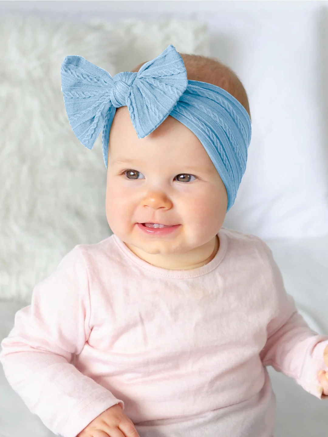 

SYGA Girls Self Design Bow Detail Headband, Blue