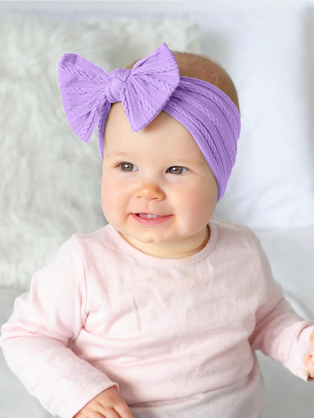 

SYGA Girls Self Design Bow Detail Headband, Purple