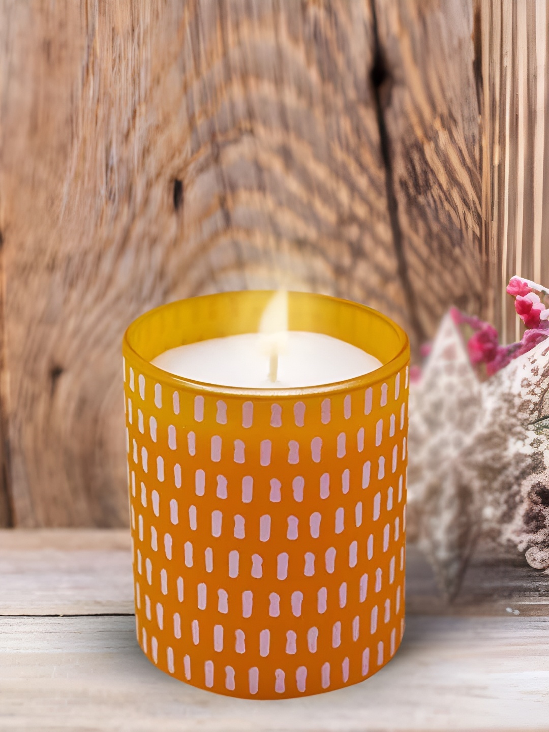 

Kookee Yellow Soy Wax Scented Lead-Free Wick Candle Jar