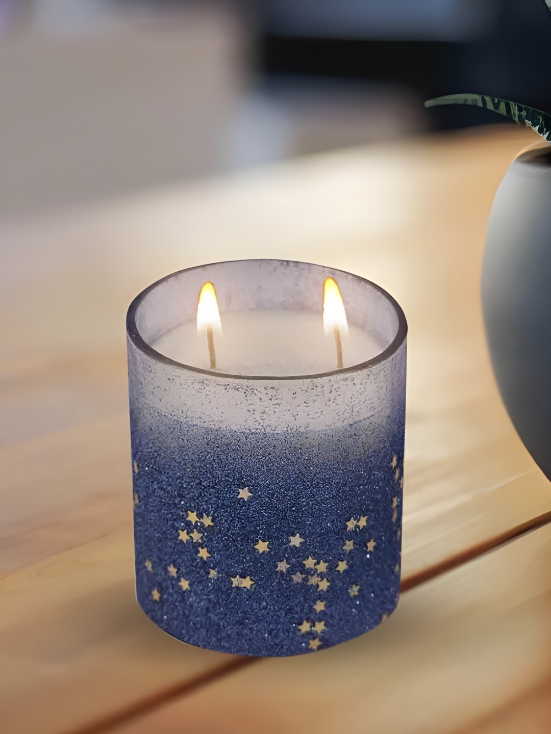 

Kookee Blue Soy Wax Scented Lead-Free Wick Candle Jar