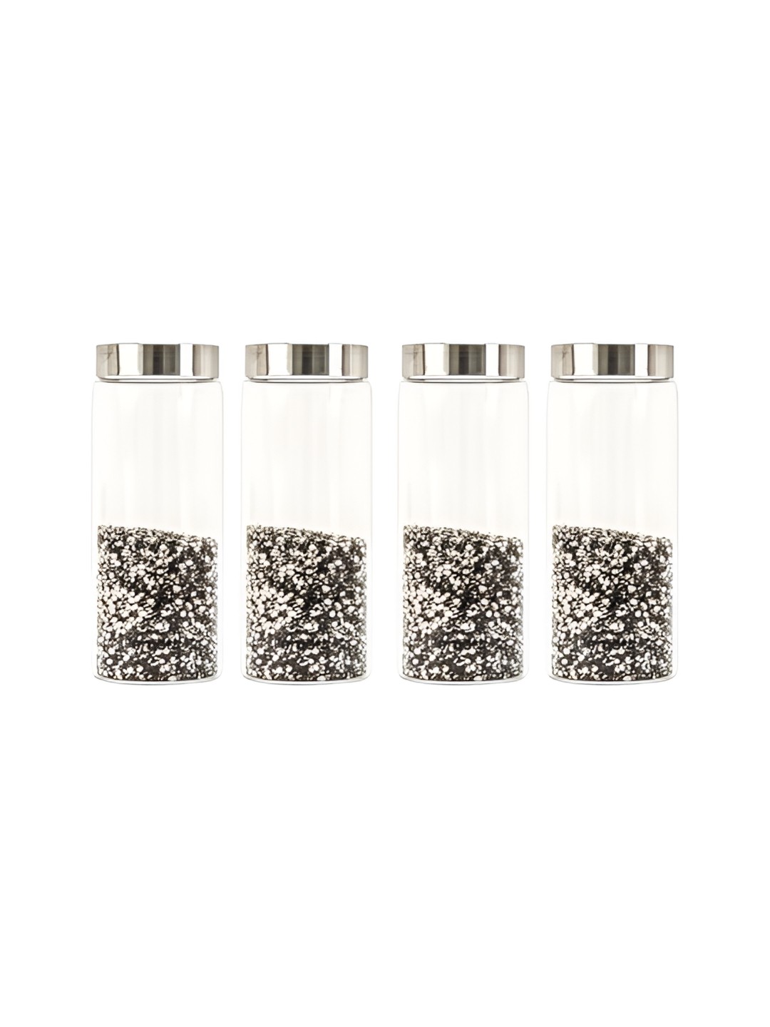 

Femora Transparent 4 Pieces Borosilicate Glass Dishwasher Safe Food Containers 550 ml Each