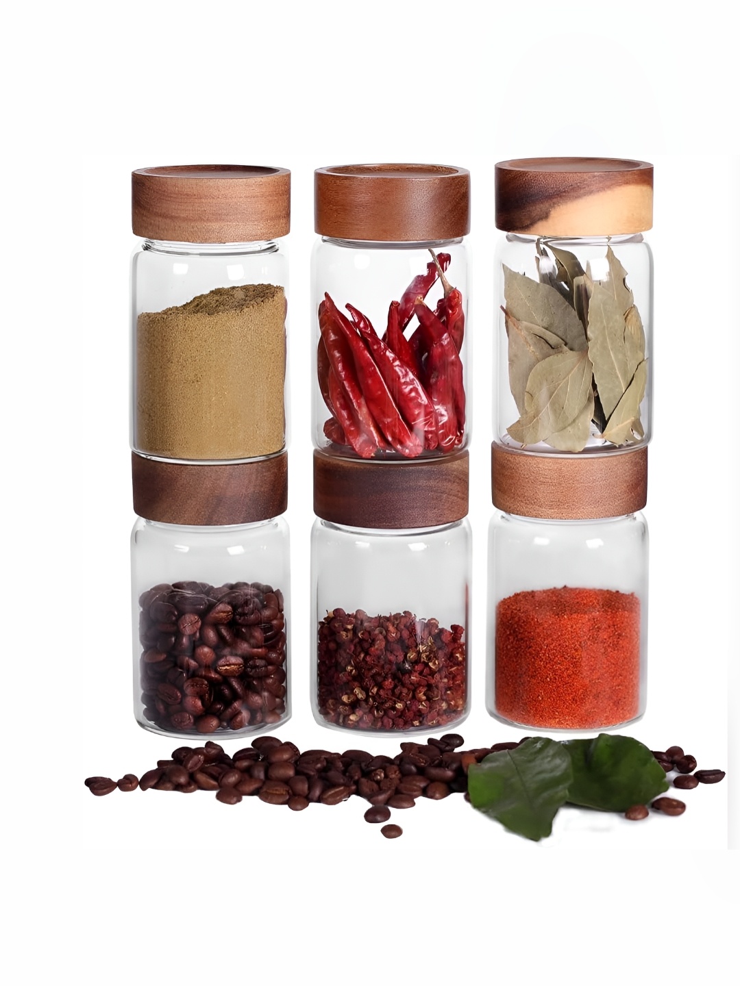 

Femora Transparent 6 Pieces Borosilicate Glass Dishwasher Safe Food Containers 350 ml Each