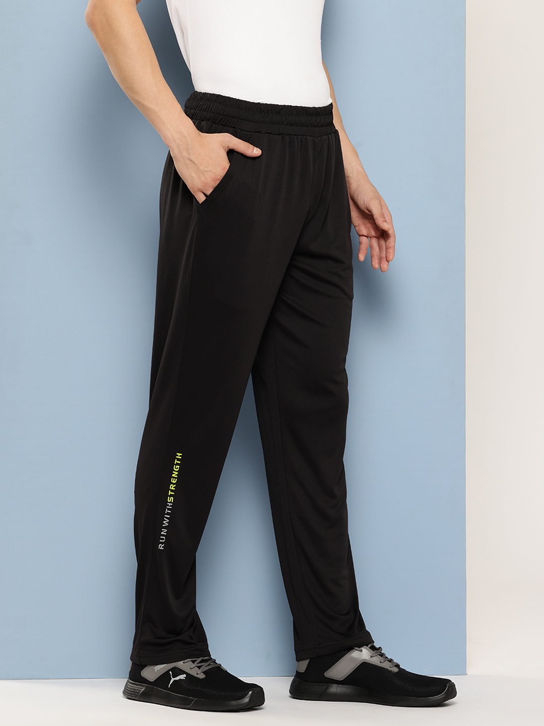 

Slazenger Men Running Track Pants, Black