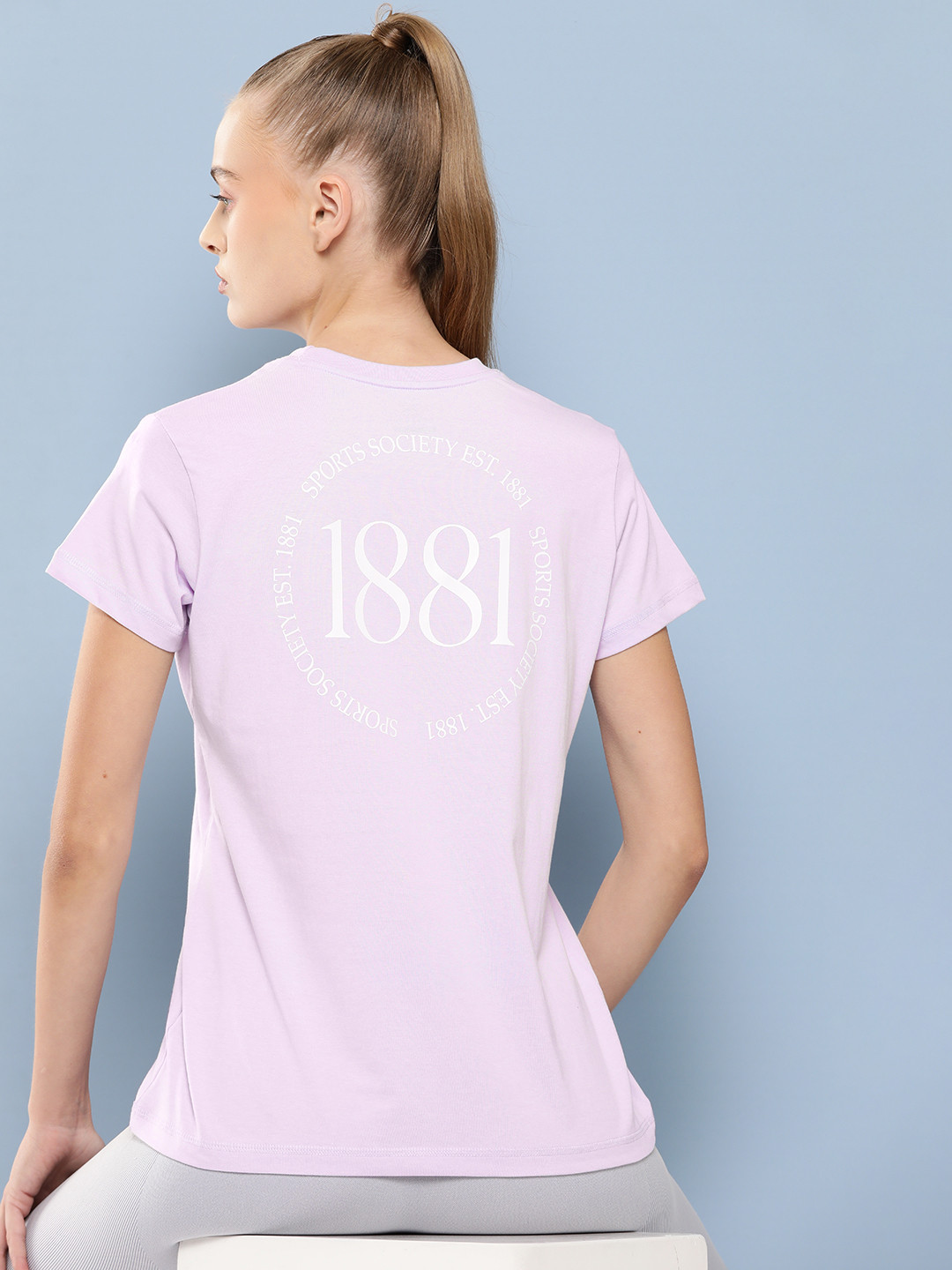 

Slazenger Typography Printed Sports T-shirt, Lavender