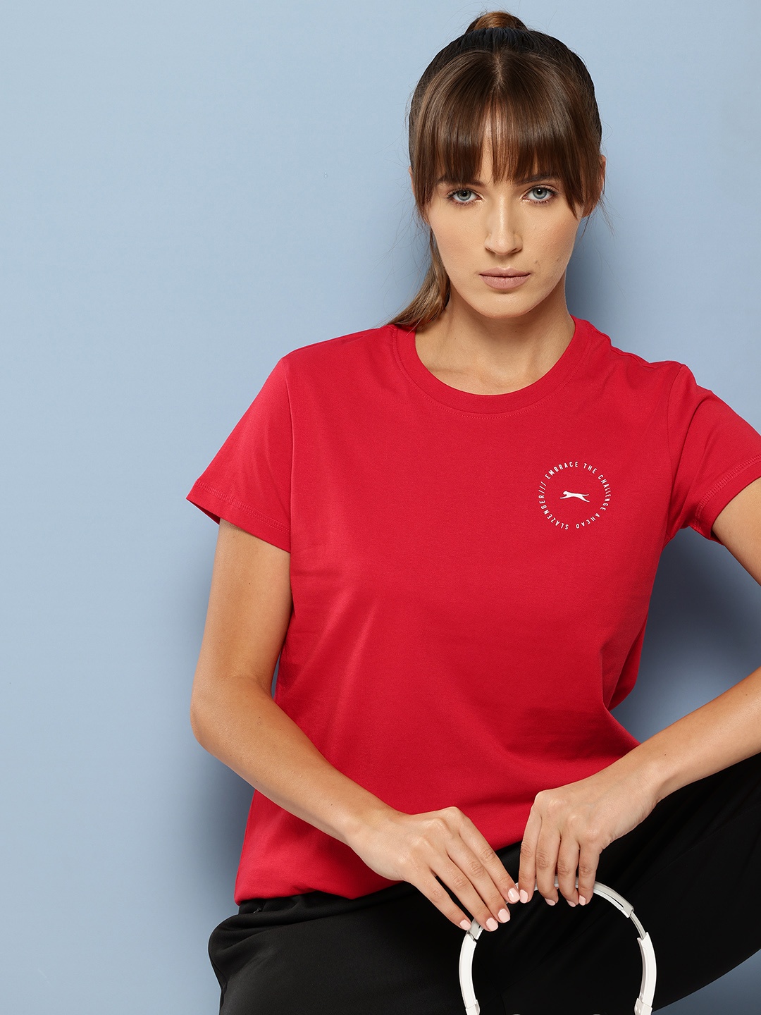 

Slazenger Placement Print T-shirt, Red