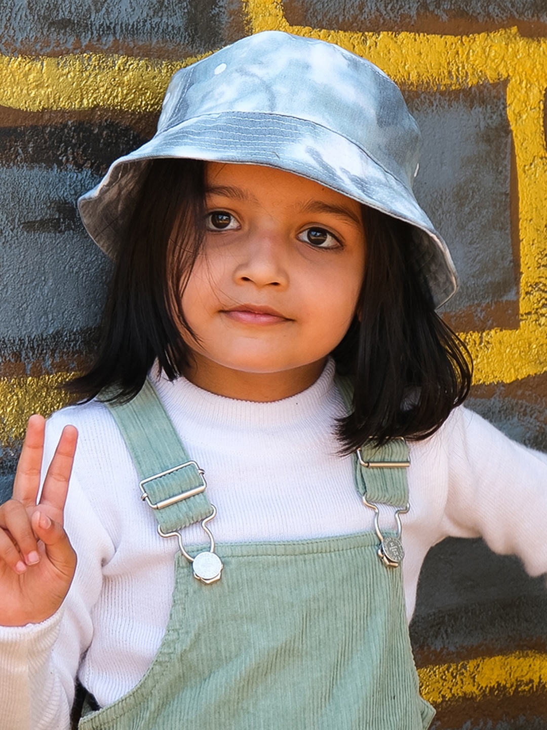 

DukieKooky Kids Dyed Cotton Bucket Hat, Grey