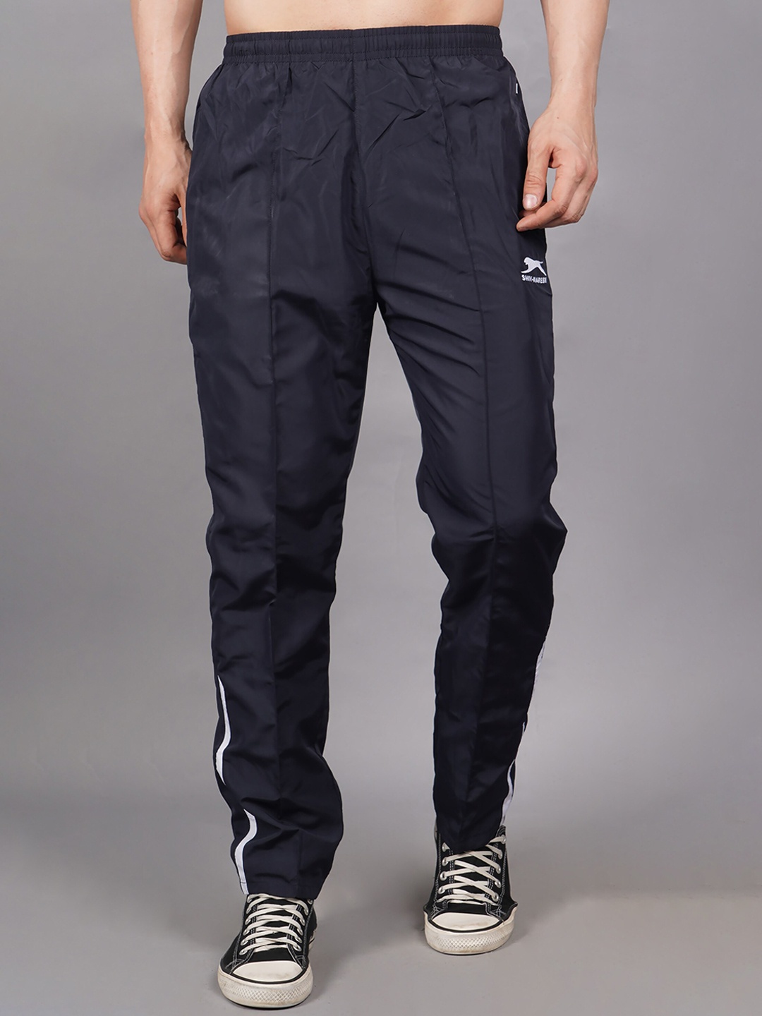 

Shiv Naresh Men Mid-Rise Track Pant, Navy blue