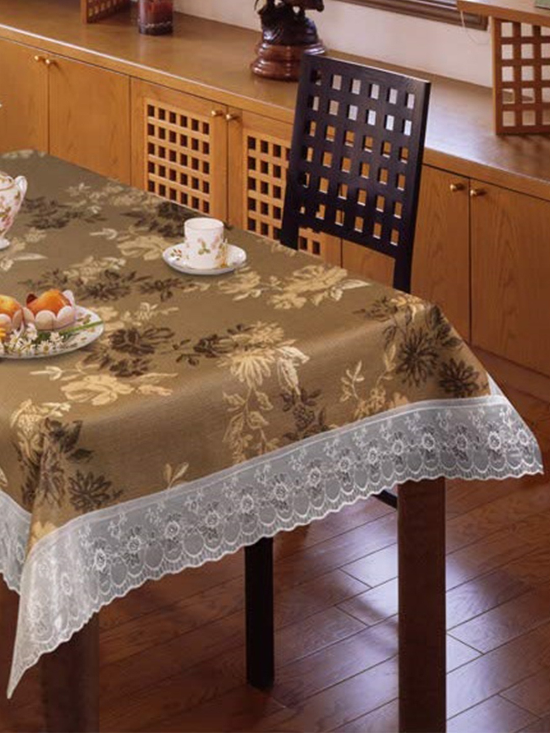 

Freelance Brown & White Floral 91 cm X 1.52 m Rectangle Table Cover