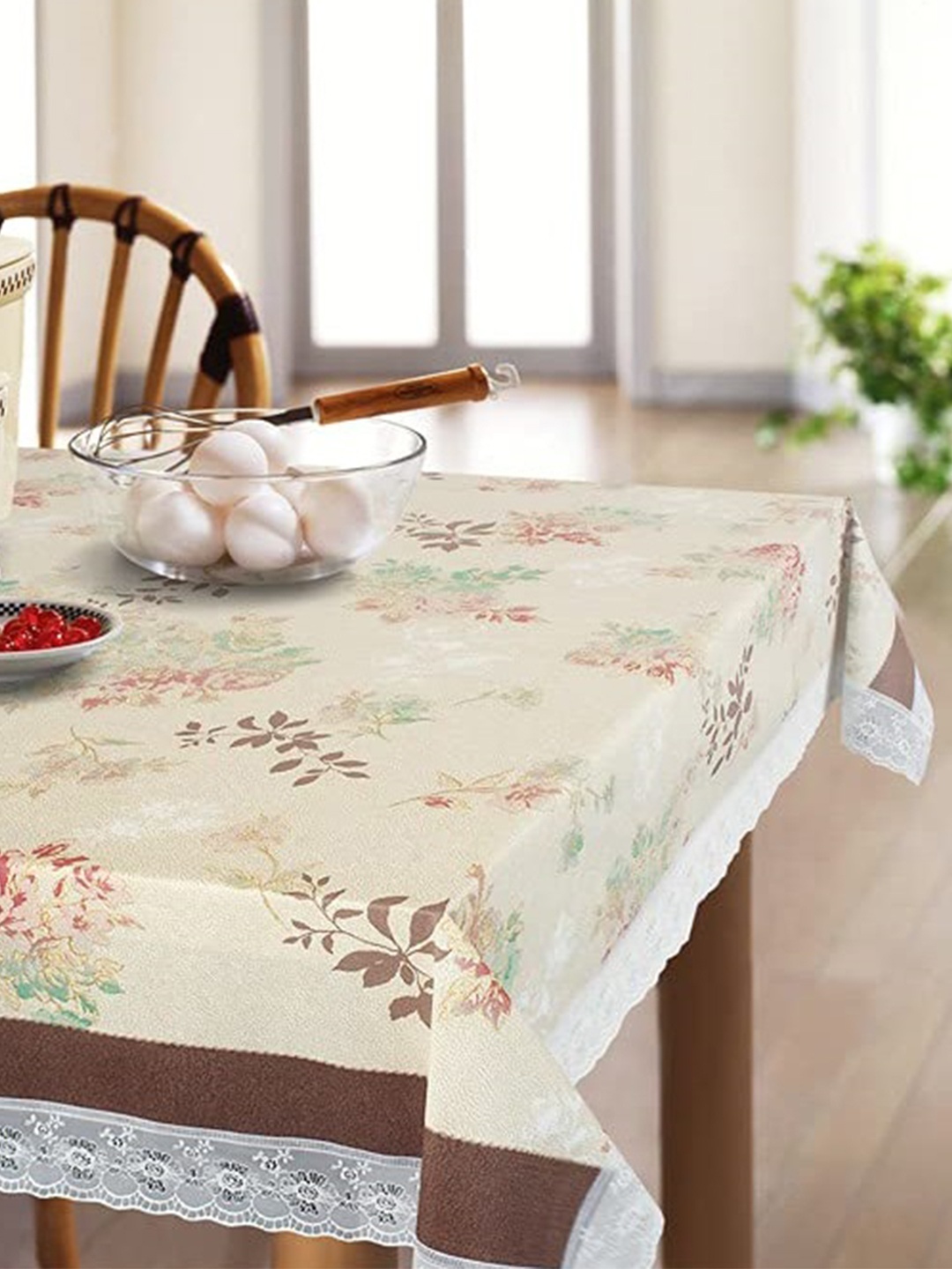 

Freelance Brown & Beige Waterproof Round 4-Seater Table Cover