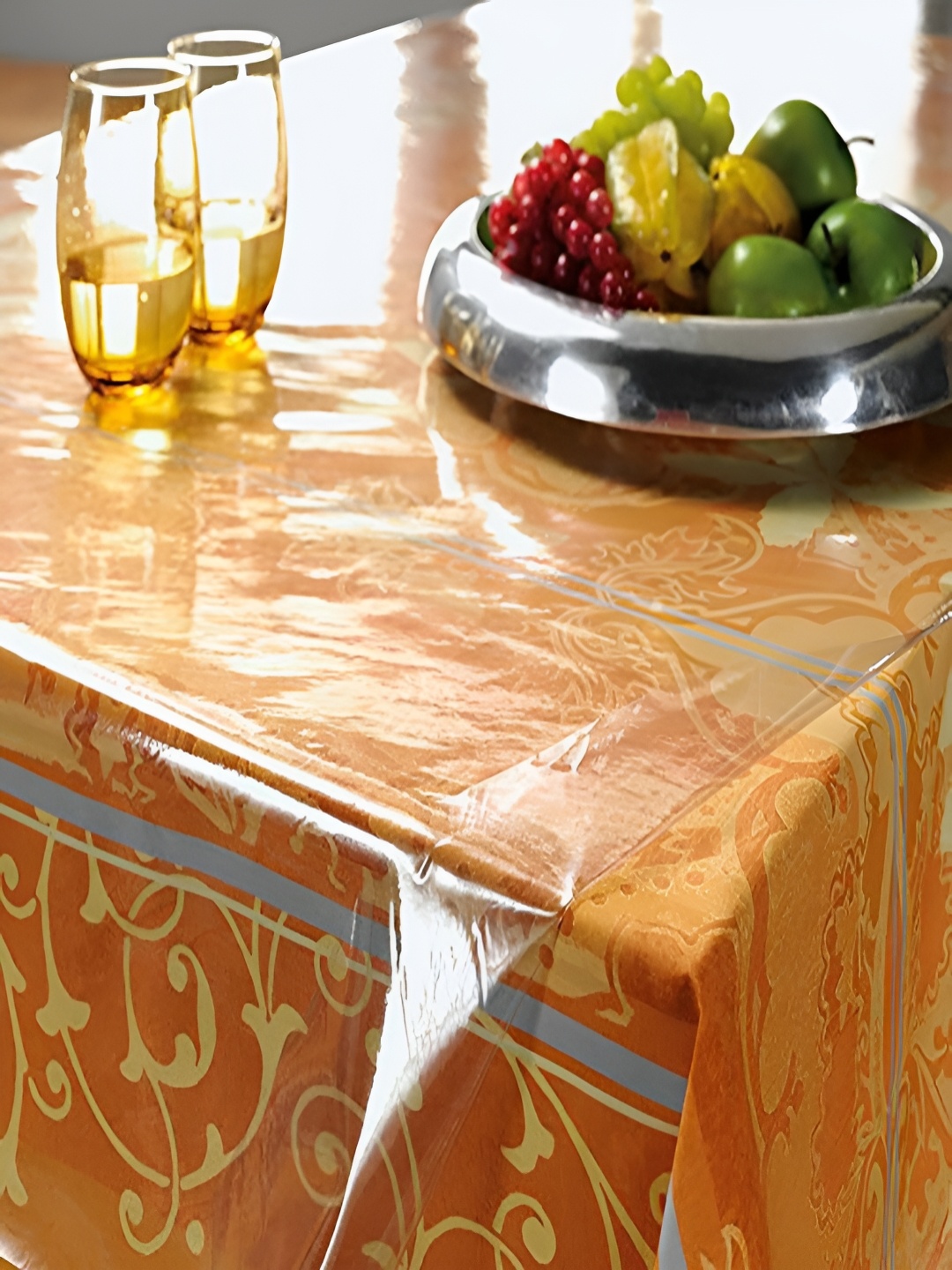 

Freelance Transparent & White 4 Seater Lace Waterproof Table Cover