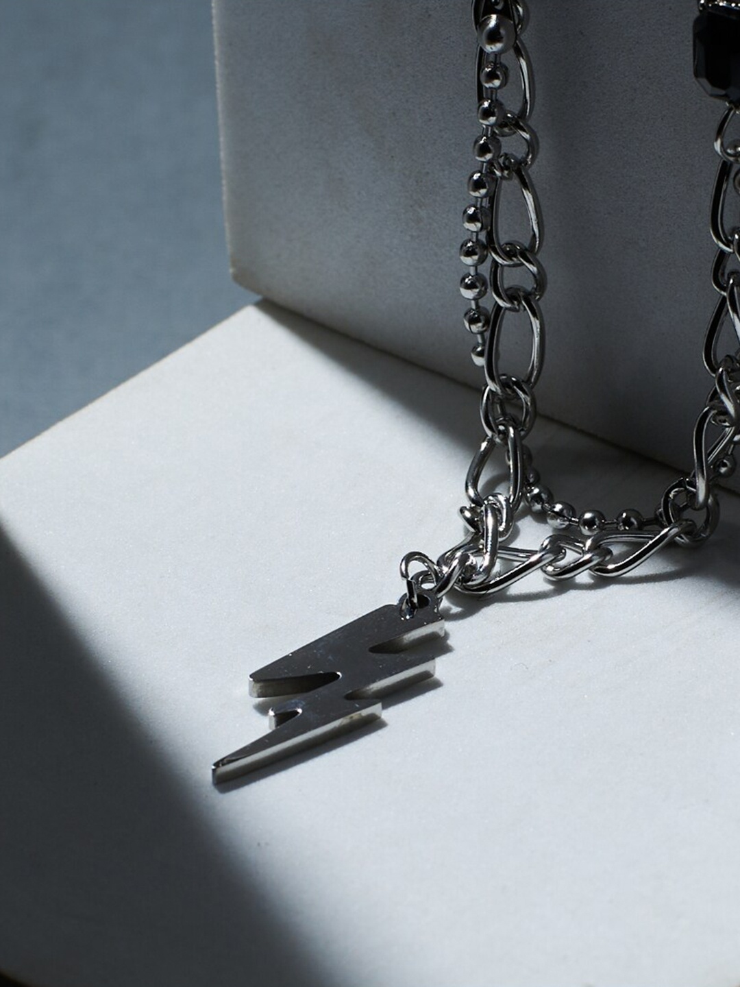 

SALTY Men Stainless Steel Cosmo Thunder Chain, Silver