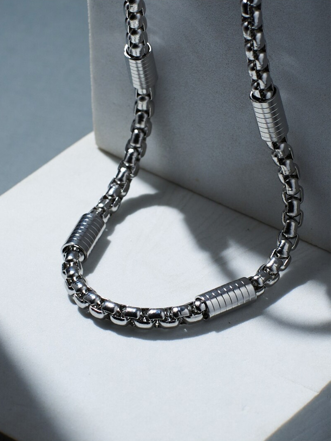 

SALTY Men Stainless Steel Gentleman's Choice Chain, Silver