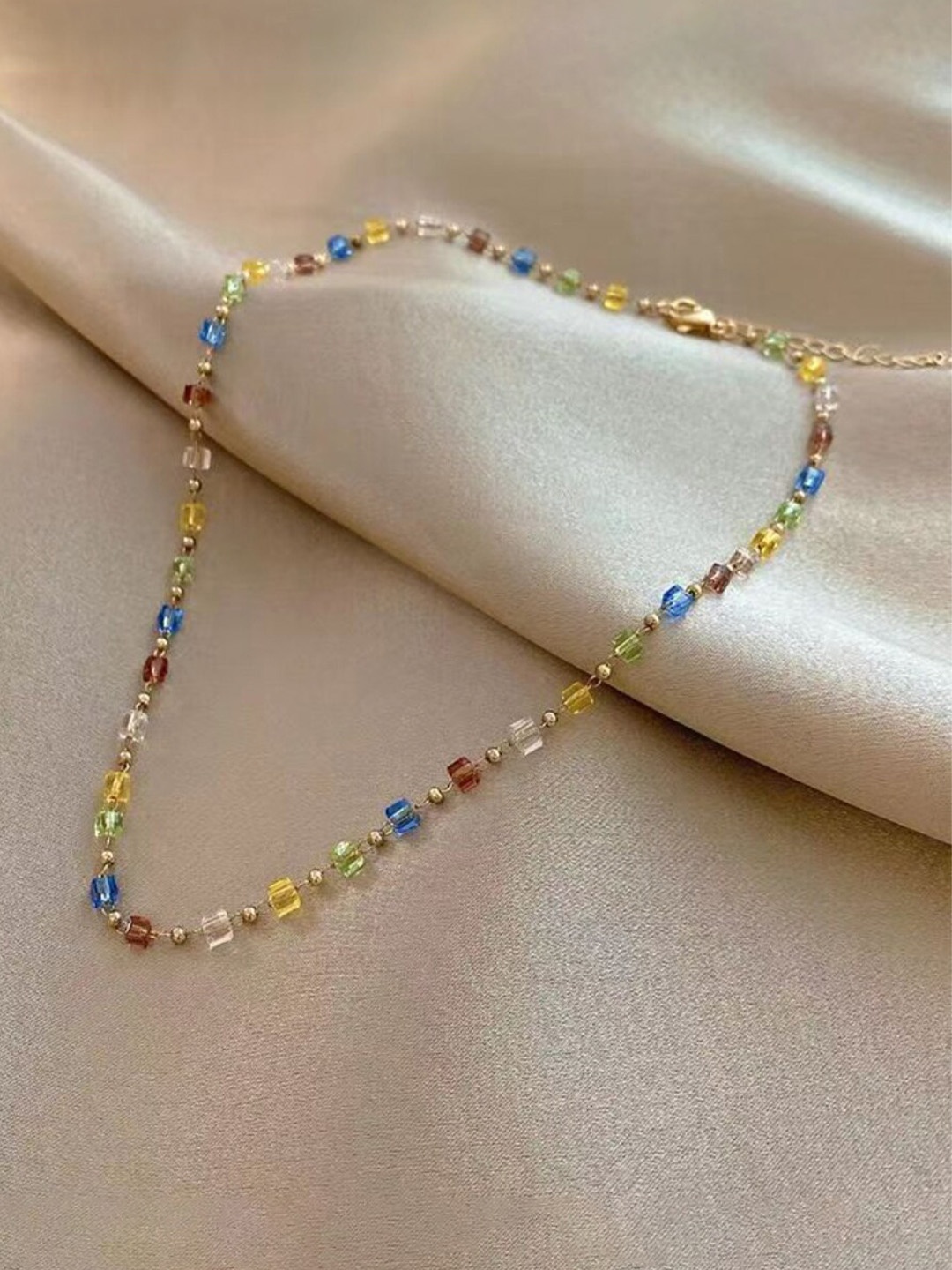 

SALTY Women Boho Beaded Chain, Gold
