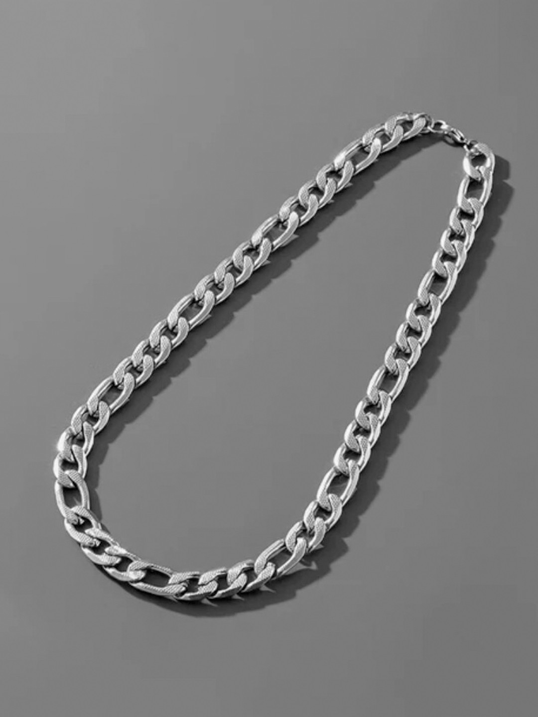

SALTY Men Stainless Steel Glamour Link Chain, Silver