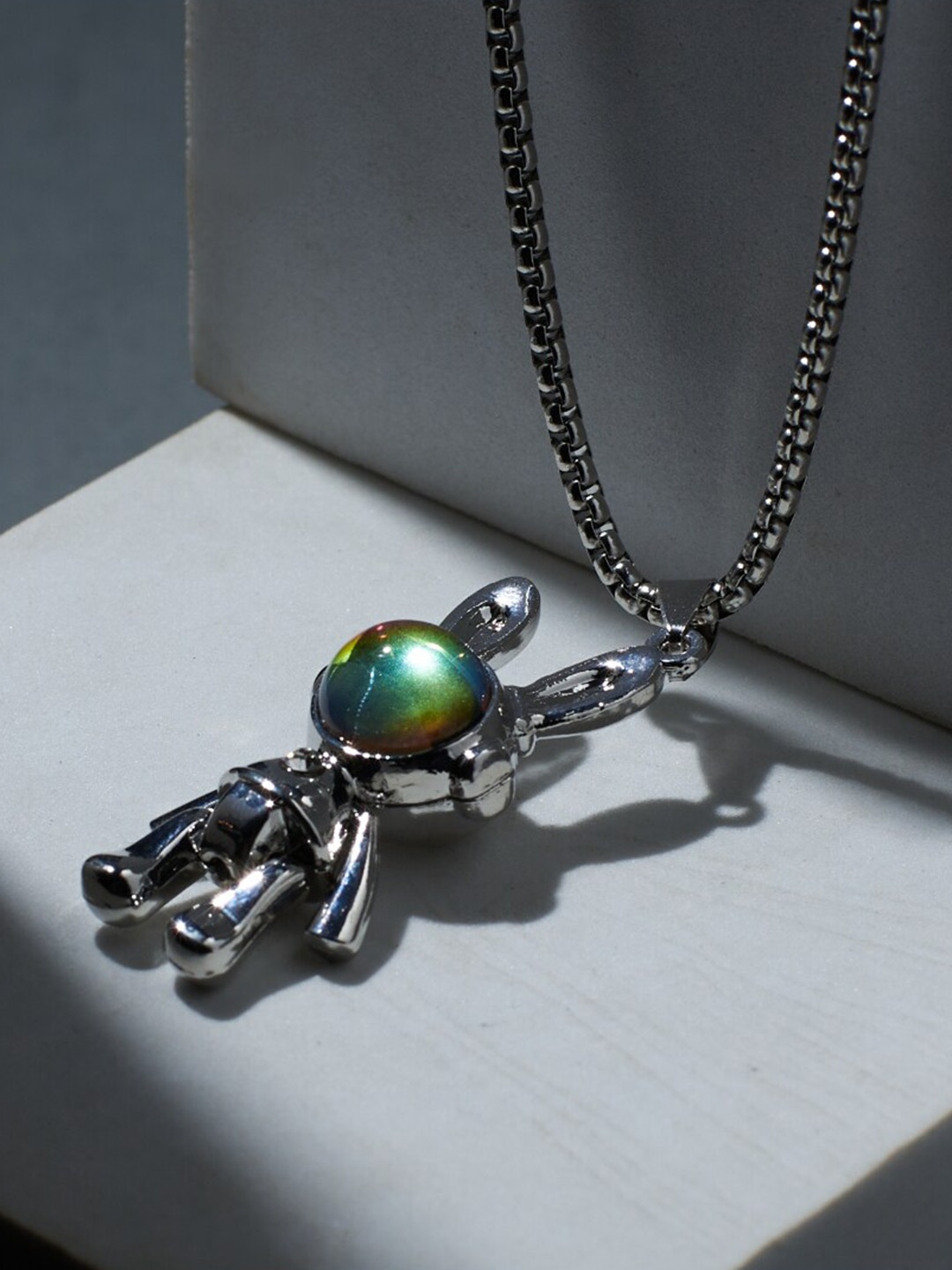 

SALTY Men Stainless Steel Chain, Silver