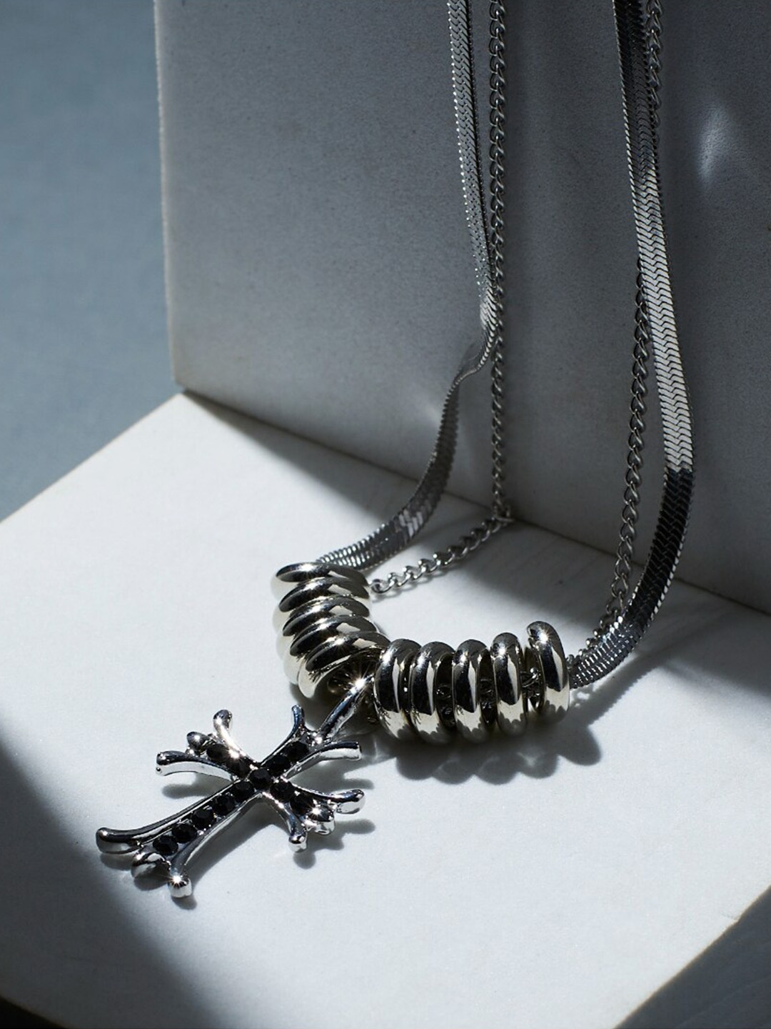 

SALTY Men Stainless Steel Chain, Silver