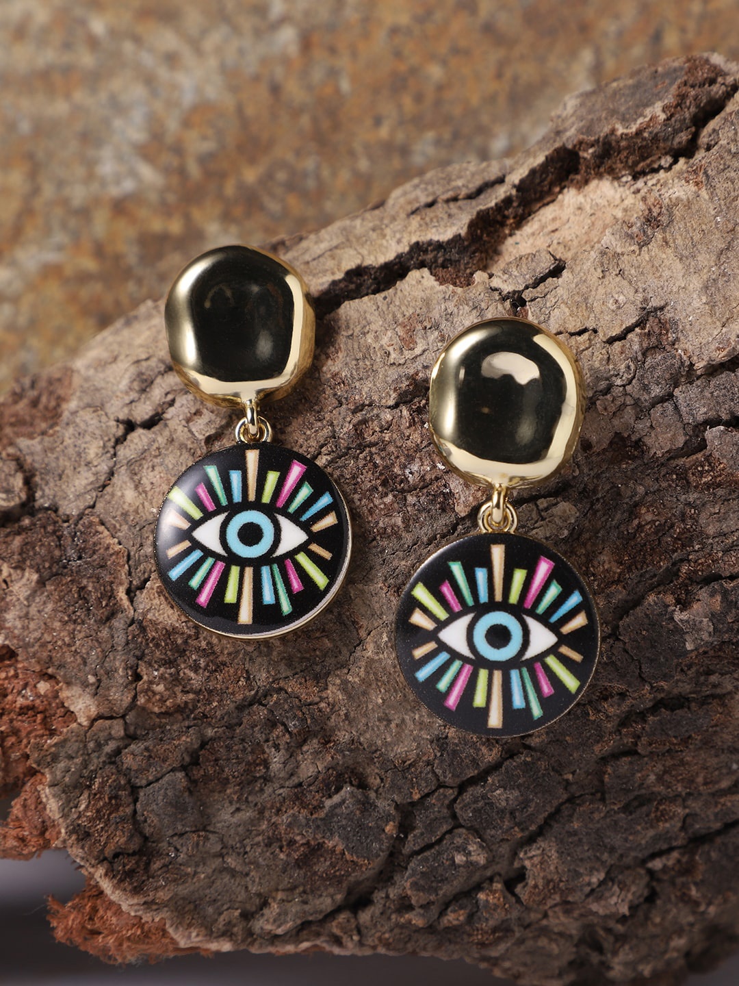 

PATOLA BY VJ Gold-Plated Contemporary Drop Earrings, Silver