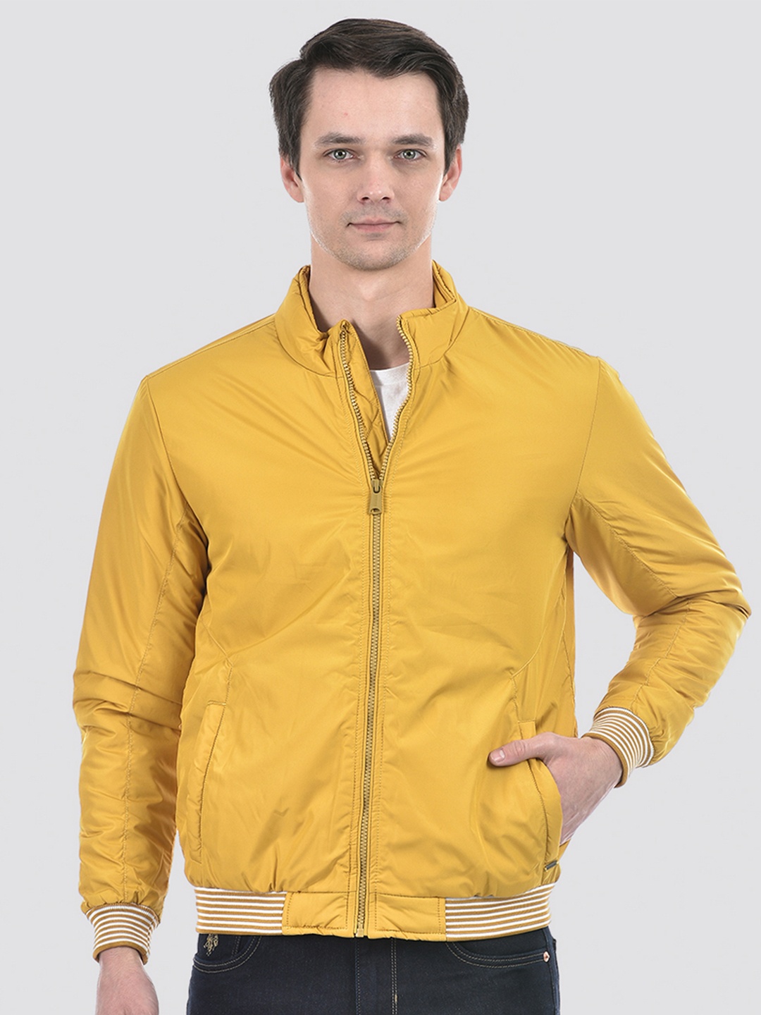 

Numero Uno Lightweight Bomber Jacket, Yellow