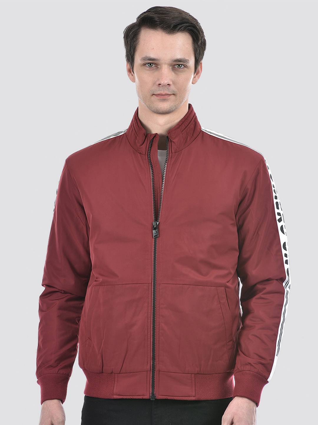 

Numero Uno Lightweight Sporty Jacket, Maroon
