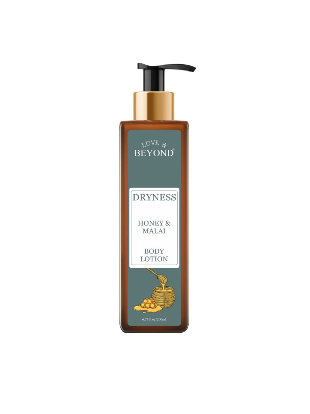 

The Love Co Love & Beyond Dryness Body Lotion With Honey & Malai - 200ml, White