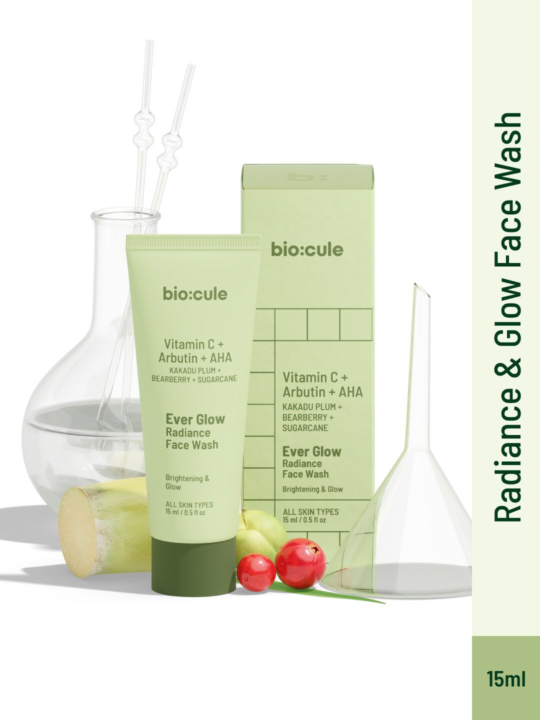 

biocule Ever Glow Radiance Face Wash - 15ml, Transparent