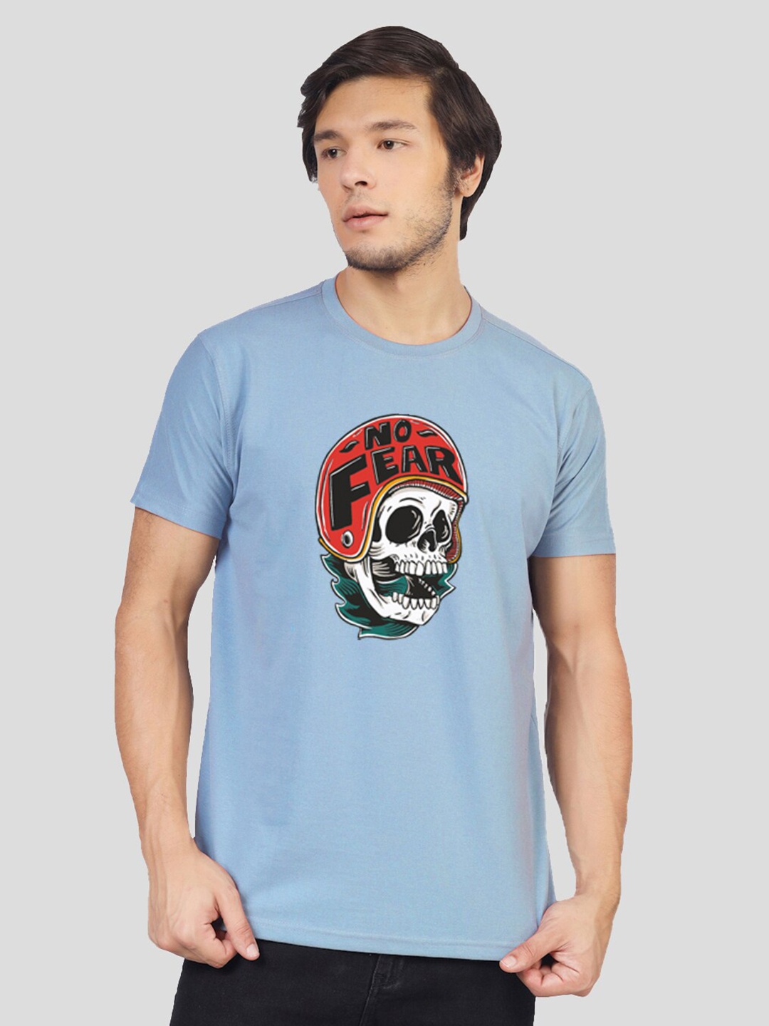 

Greylongg Graphic Printed T-shirt, Blue