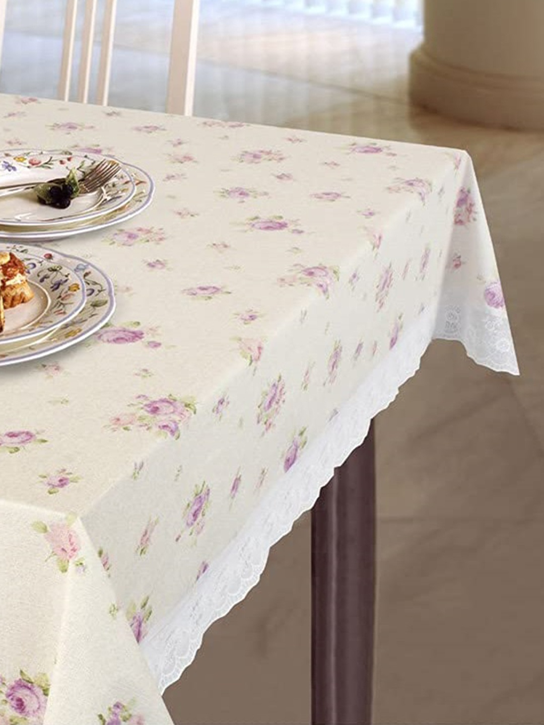 

Freelance Pink Floral Printed Waterproof 8-Seater Table Cover