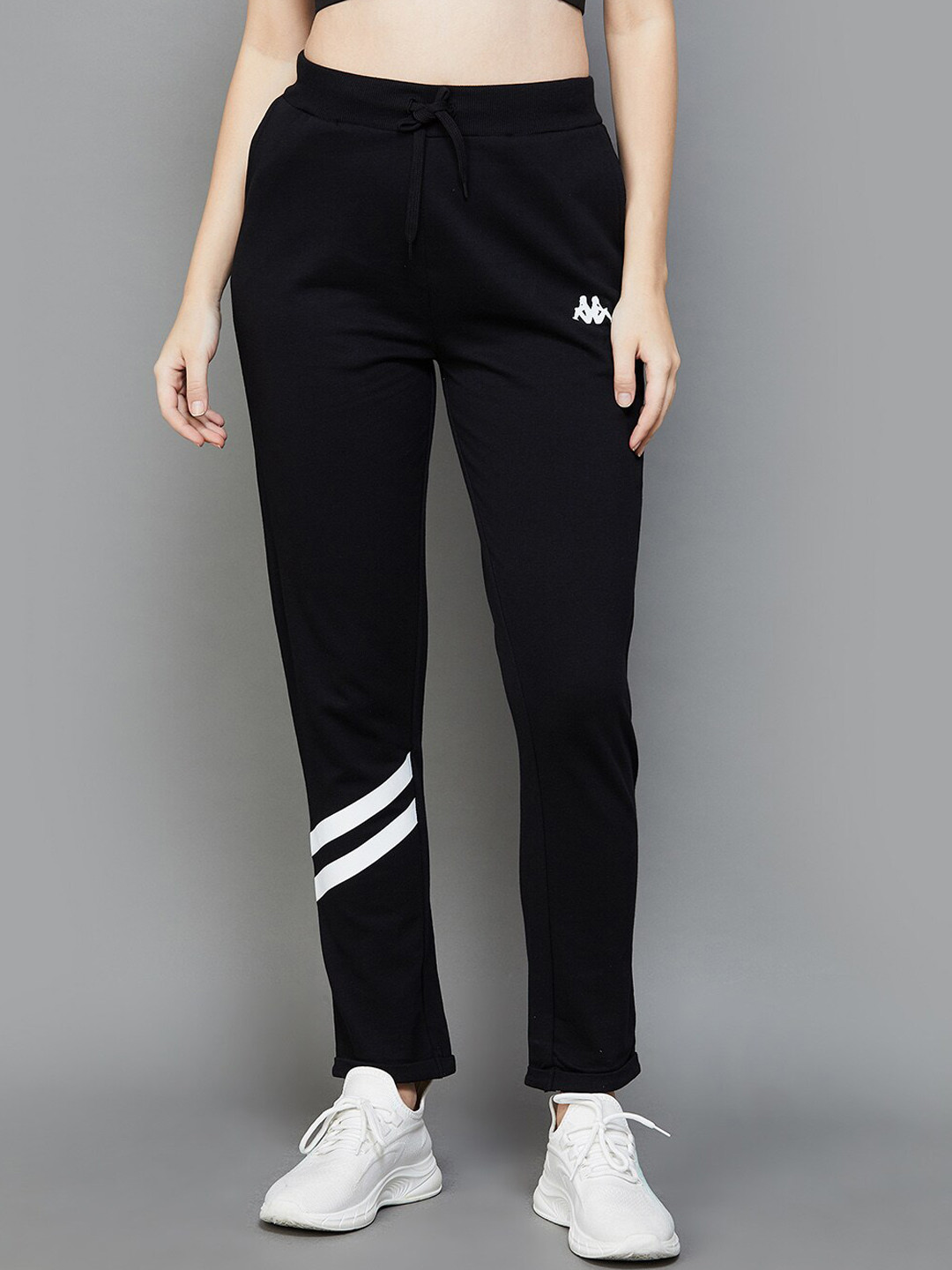 

Kappa Women Cotton Casual Trousers, Black