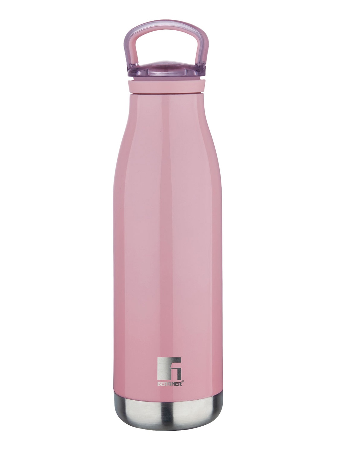 

BERGNER Pink & Silver-Toned Stainless Steel Flask Water Bottle 500ml