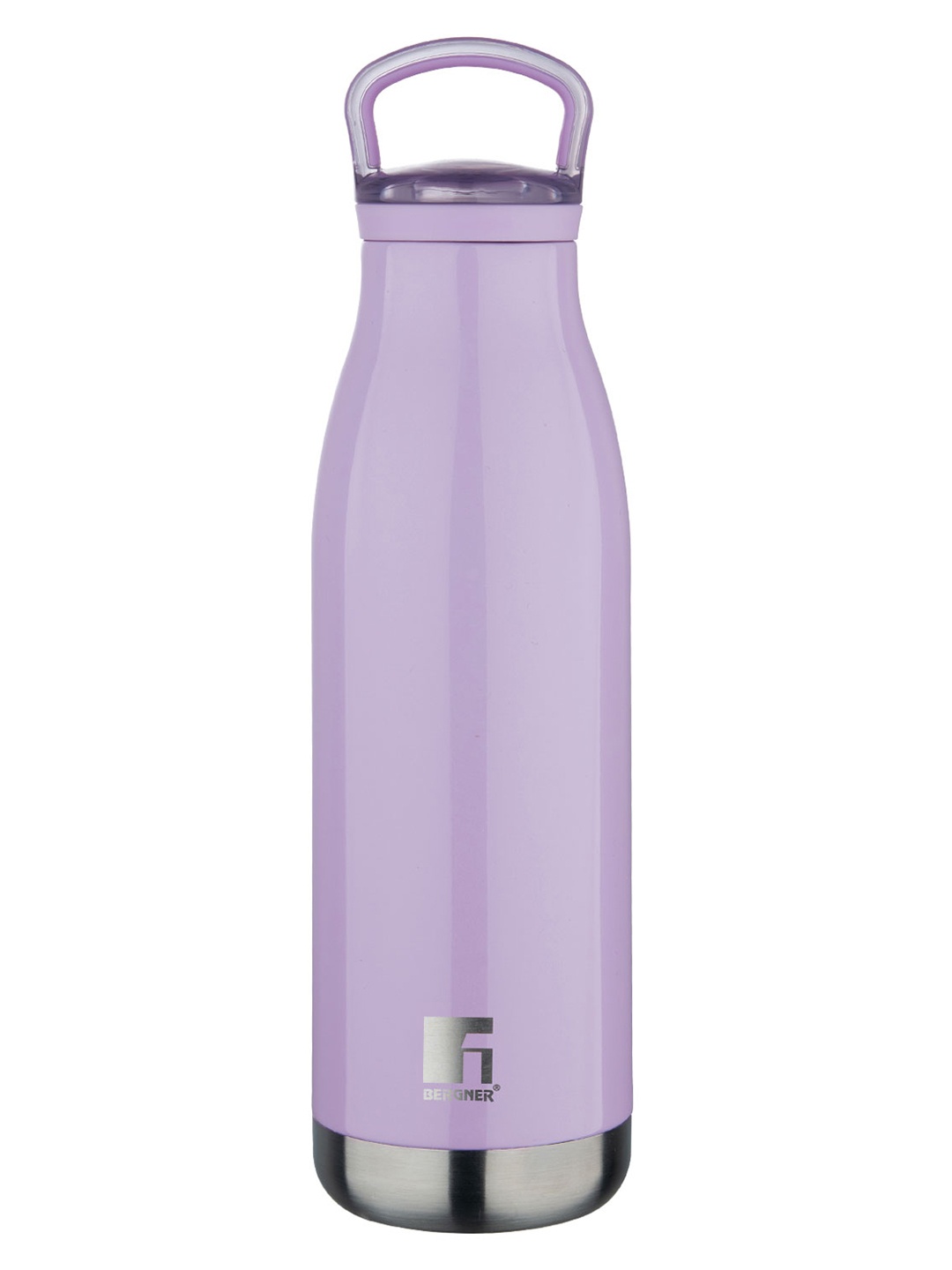 

BERGNER Purple & Silver-Toned Stainless Steel Flask Water Bottle 500ml