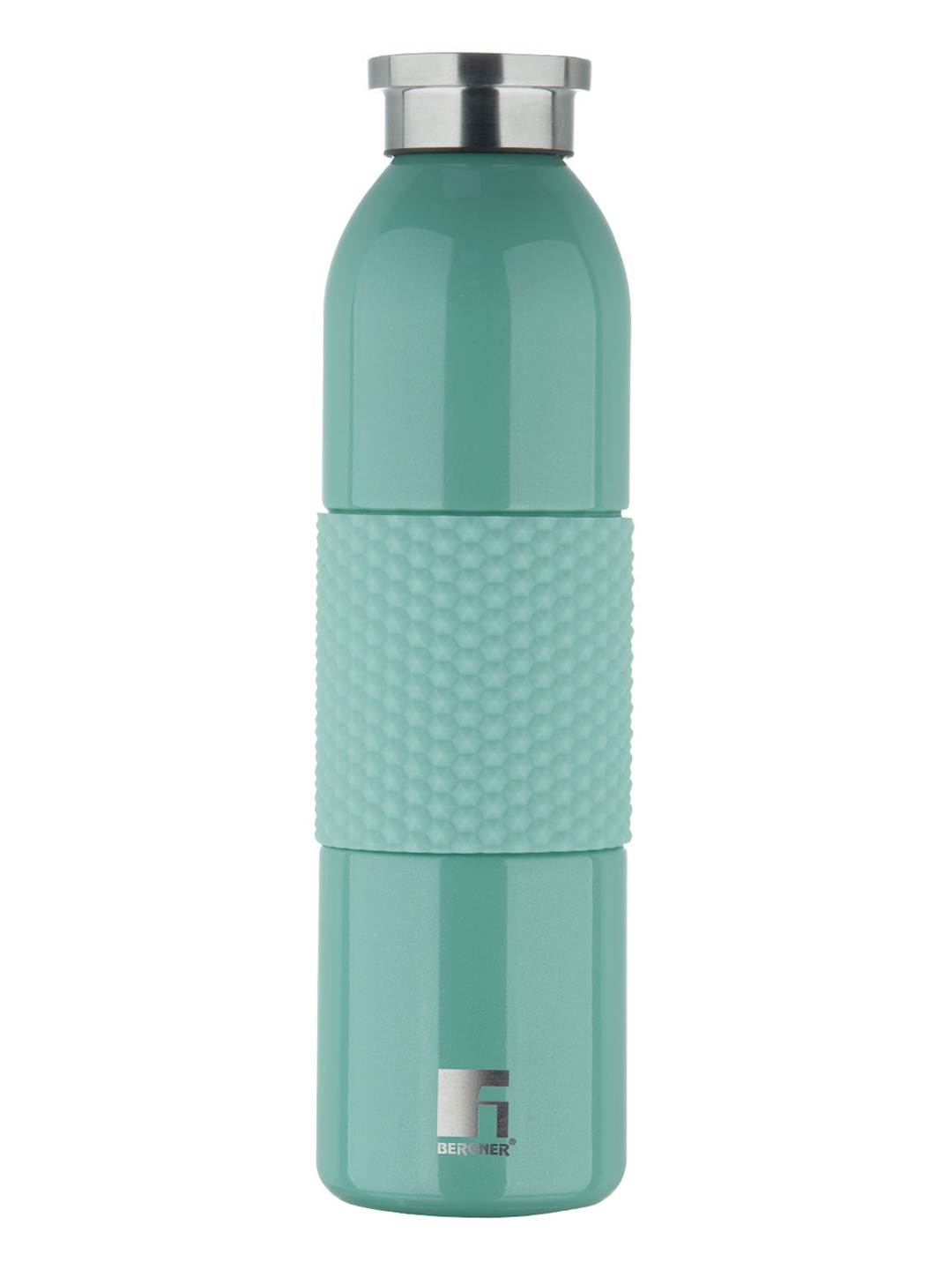 

BERGNER Green & Silver-Toned Stainless Steel Flask Water Bottle 600ml