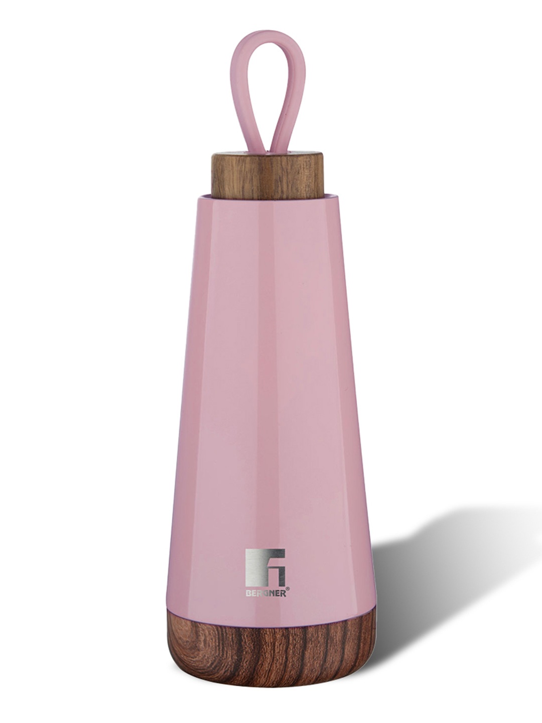 

BERGNER Pink & Brown Stainless Steel Flask Water Bottle 500ml