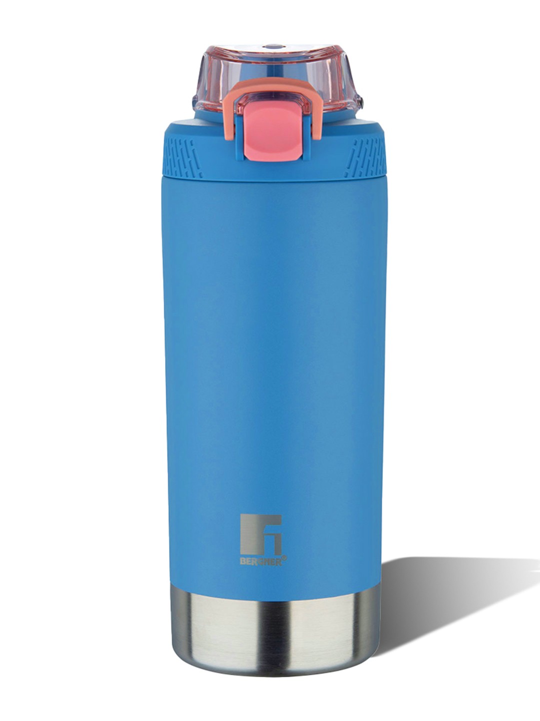 

BERGNER Blue & Silver-Toned Stainless Steel Flask Water Bottle 720ml