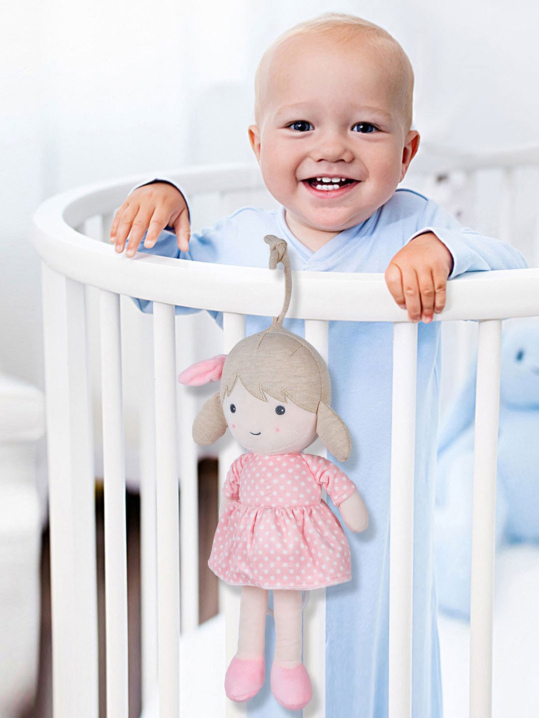 

Baby Moo Infants Girls Soft Musical Pulling Toy, Pink