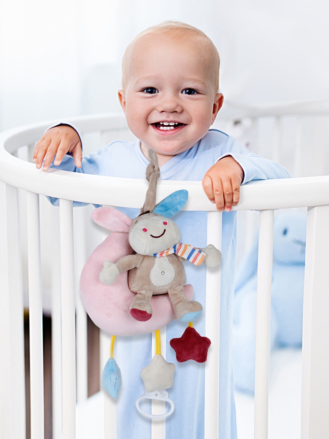 

Baby Moo Infants Musical Pulling Soft Toy, Beige
