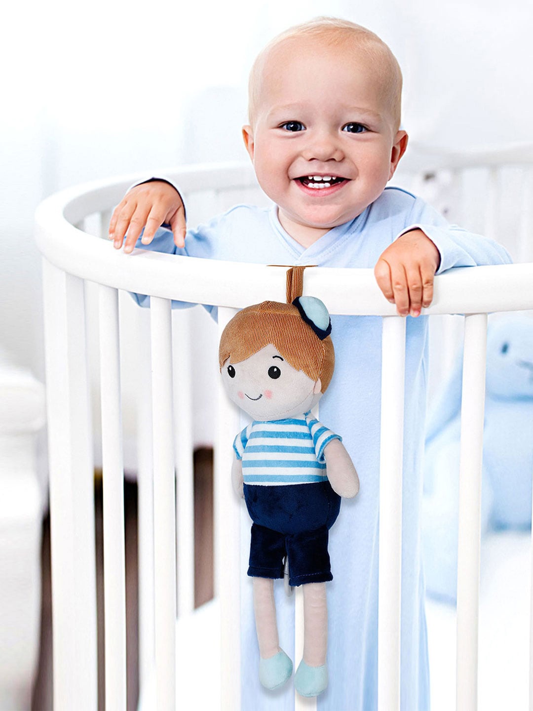 

Baby Moo Kids Hanging Pulling Toy, Navy blue