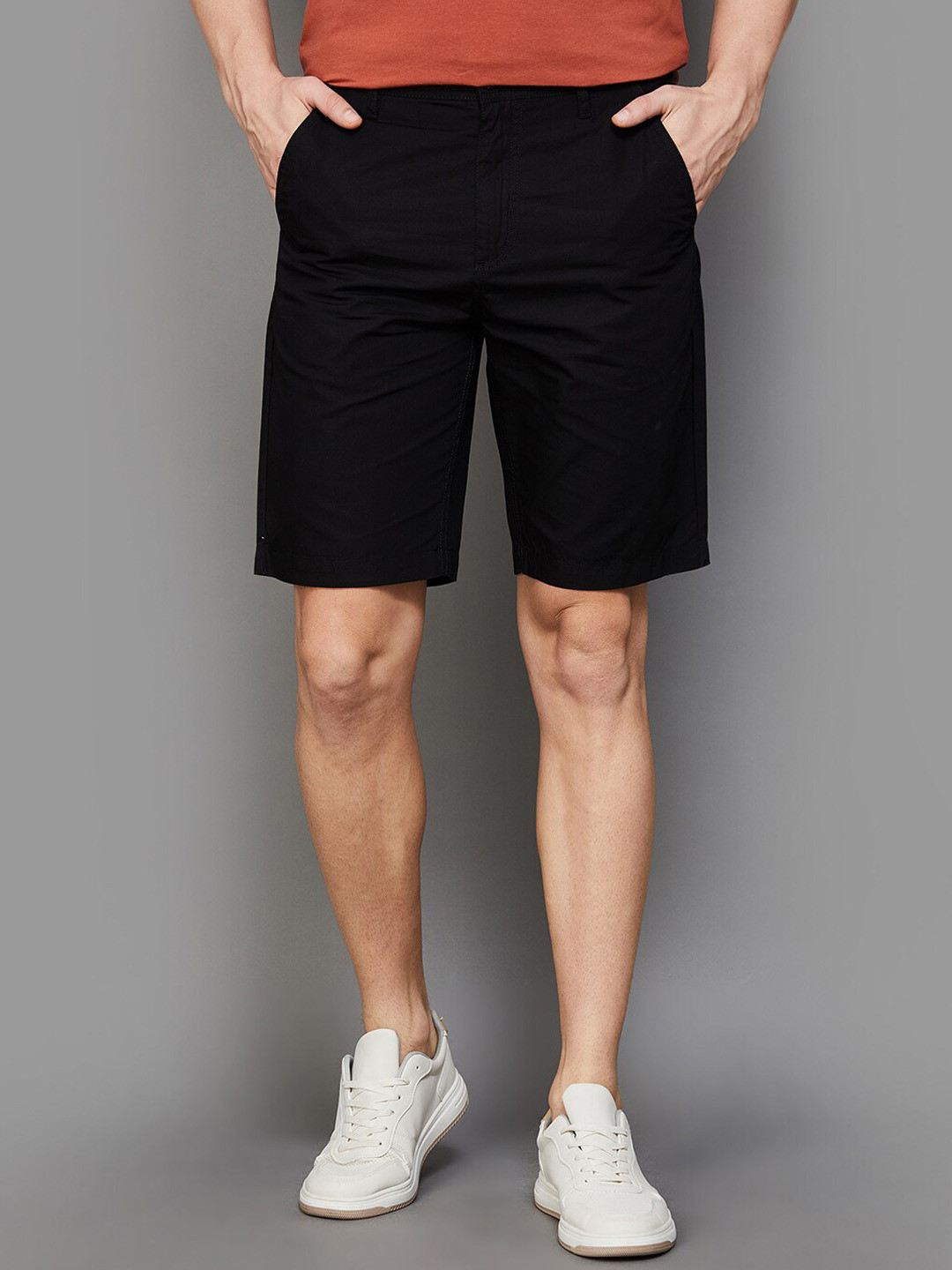 

Fame Forever by Lifestyle Men Mid-Rise Cotton Shorts, Black