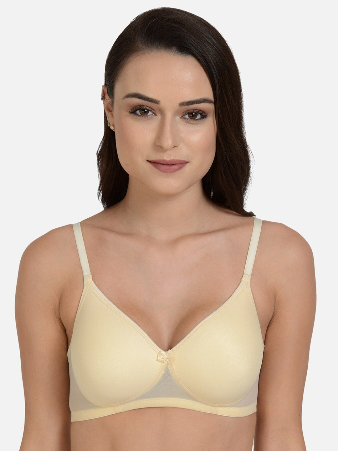 

mod & shy Medium Coverage Lightly Padded T-shirt Bra With All Day Comfort, Beige