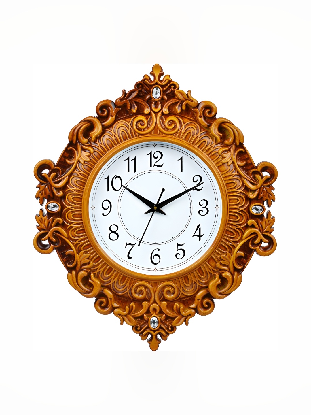 

Attractionz Beige & White Textured Contemporary Wall Clock