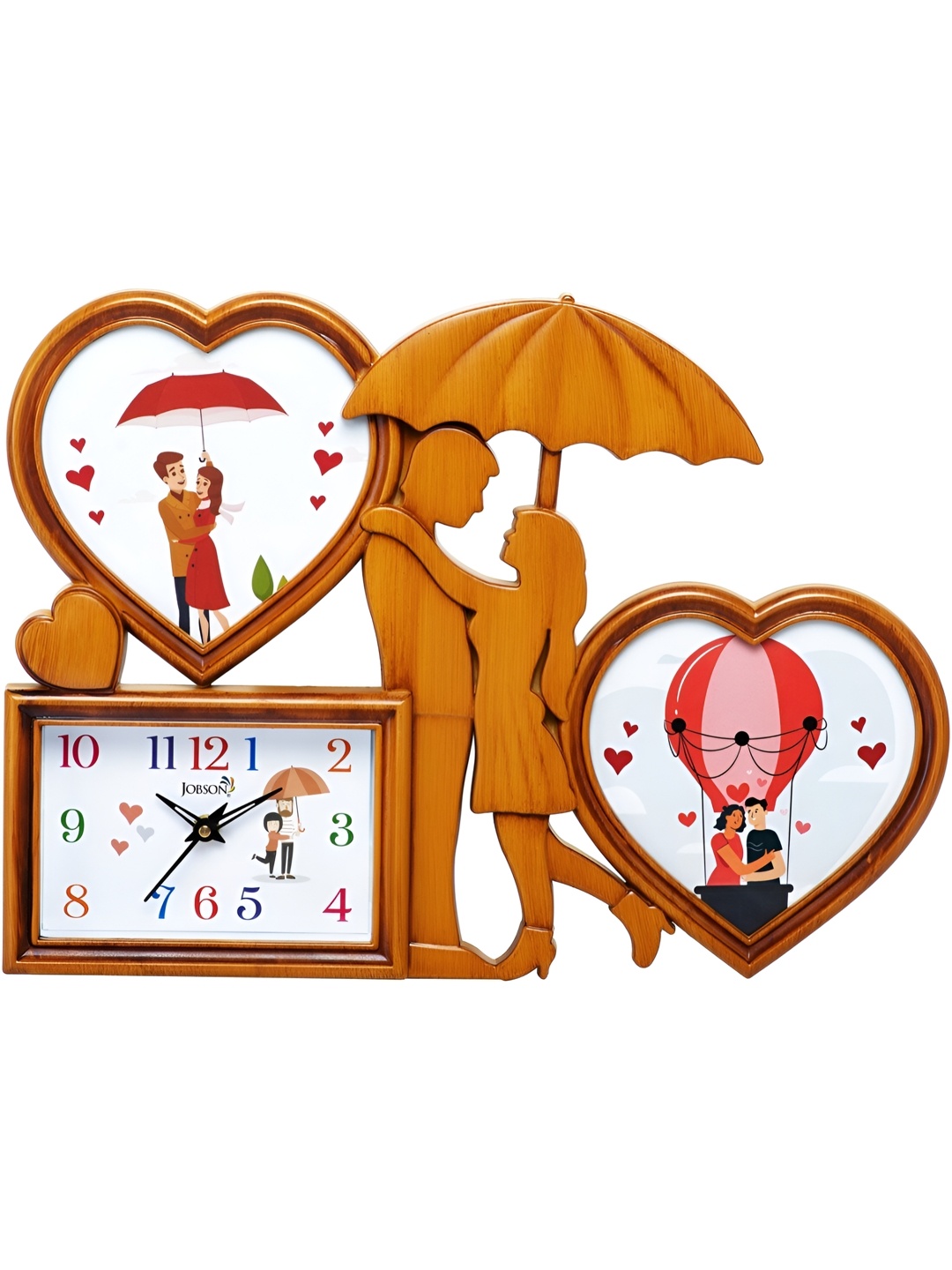 

Attractionz Beige & White Square Analogue Contemporary Wall Clock