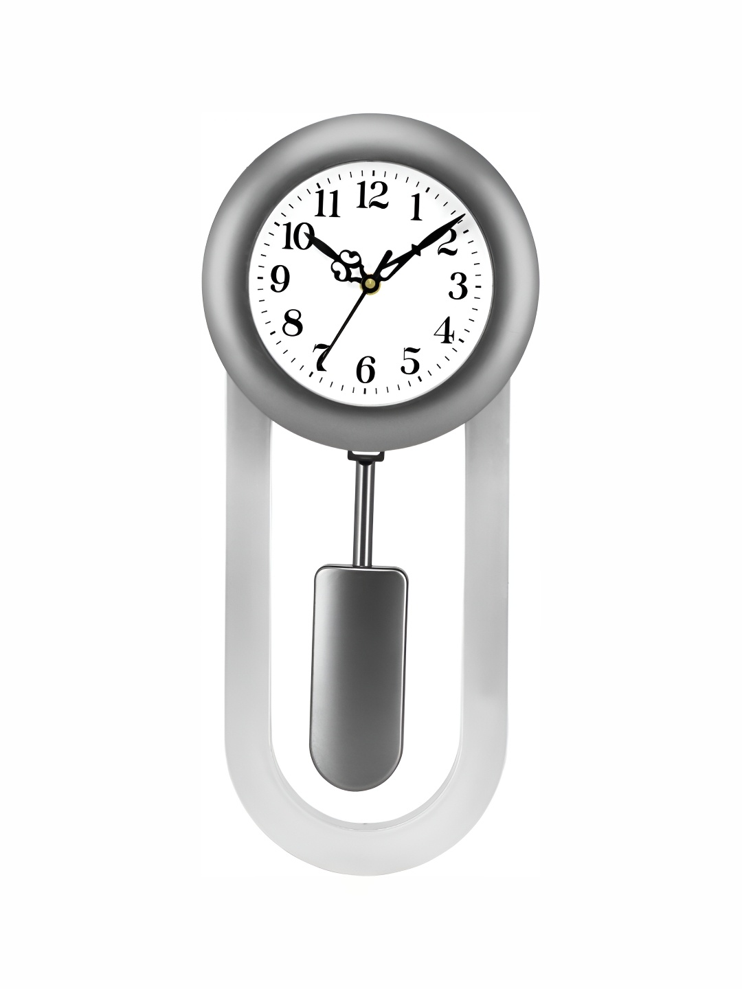 

Attractionz Grey & White Textured Round Shaped Contemporary Wall Clock
