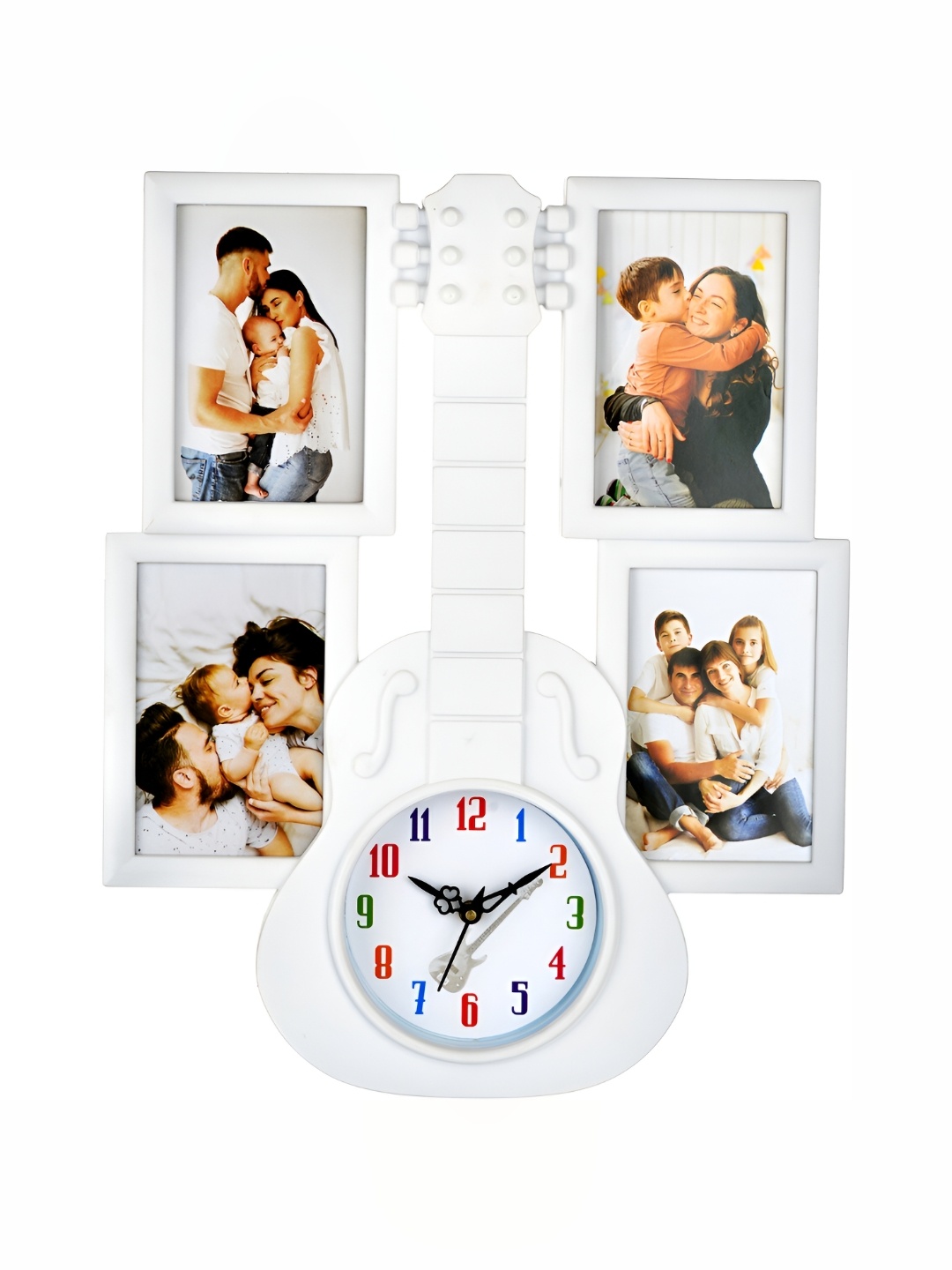 

Attractionz White Round Contemporary Analogue Wall Clock