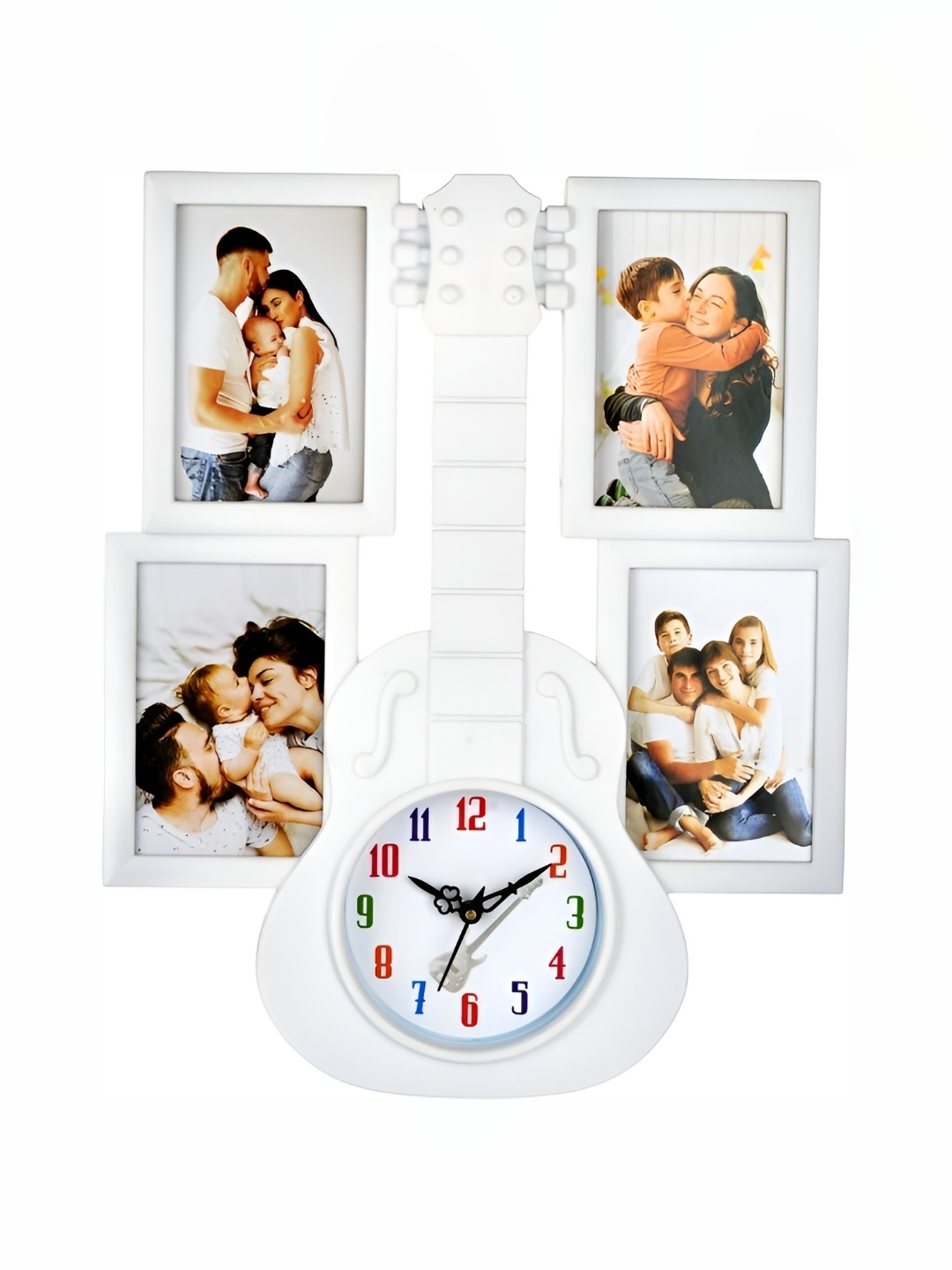 

Attractionz White Abstract Shaped Contemporary Wall Clock
