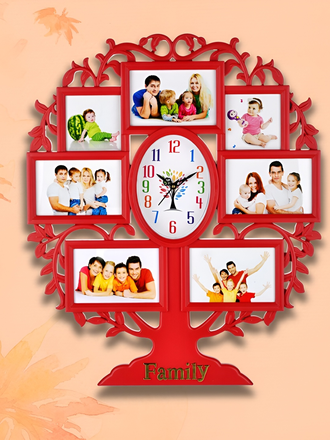 

Attractionz Red and White Analogue Contemporary Wall Clock